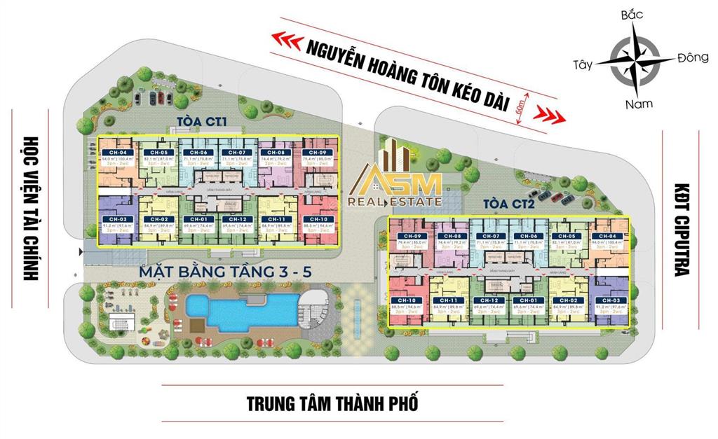 Chủ ngộp bank bán nhanh căn 71m2 thiết kế 2pn2wc hướng chính bắc, giá giảm còn 7.4tỷ full nội thất