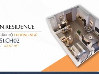 Chính chủ bán căn 43.6m2 thiết kế 2pn1wc tòa e1 hướng nam mát rượi giá 3.4 tỷ sát nhà ga metro5