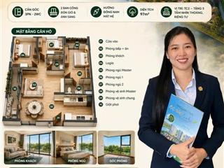 Căn góc 3pn trellia cove  view sông giá 7,2 tỷ hướng đông nam mát mẻ