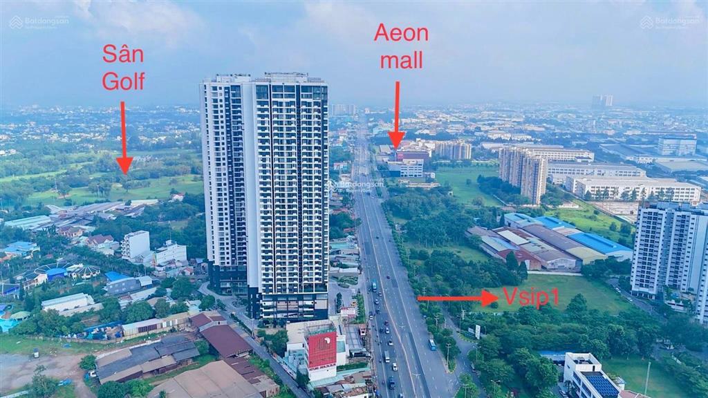 Chính chủ gửi bán gấp lỗ 500tr căn hộ 2 phòng ngủ 72m2 tại chung cư emerald golf view thuận an