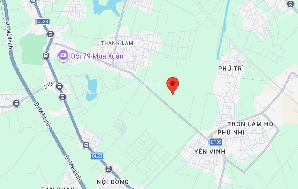 Chuyển nhượng lô đất đấu giá đối diện dự án hud mê linh cạnh sun group giá 123tr/m2