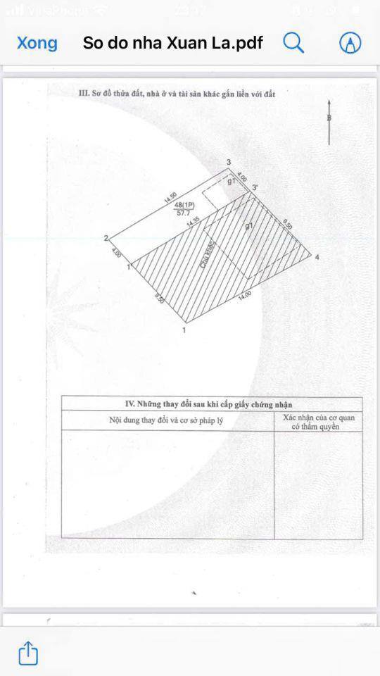 Bán gấp nhà dân 4 tầng ngõ 77 Xuân La, Tây Hồ. Dt 58m2, Mt 4m. Giá 14 tỷ