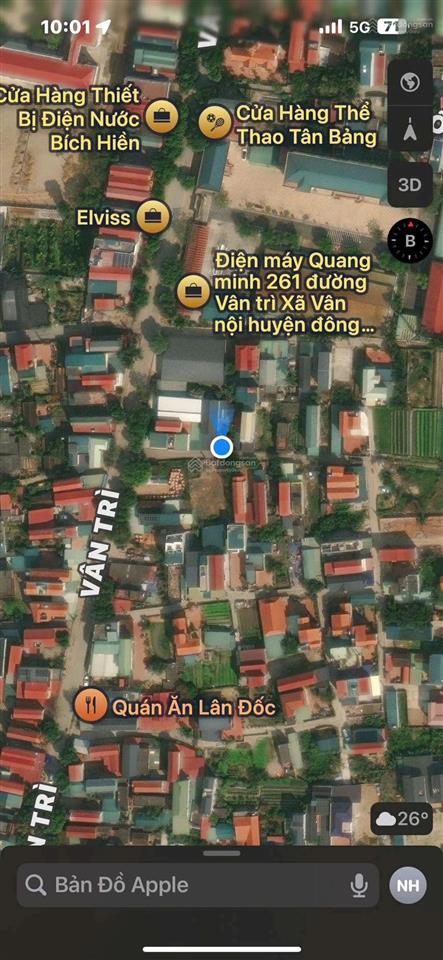 Bán mảnh đất đẹp ở thôn viên nội, xã vân nội, (nay gọi là xã phúc thịnh) huyện đông anh