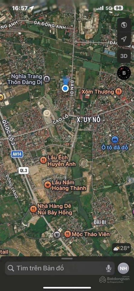 Bán mảnh đất đẹp ở thôn đản dị, xã đông anh, huyện đông anh, thành phố hà nội. diện tích 107,5 m2