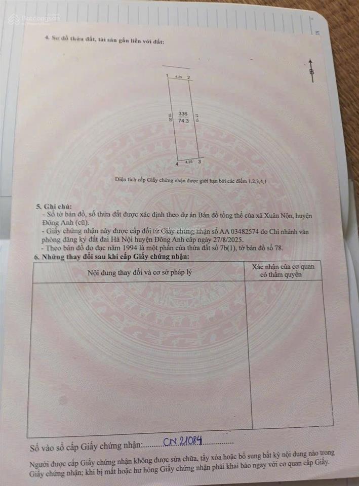Mở bán mảnh đất đẹp ở thôn lương quy, xã thư lâm, thành phố hà nội. diện tích 73,4 m2