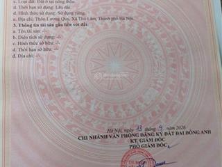Mở bán mảnh đất đẹp ở thôn lương quy, xã thư lâm, thành phố hà nội. diện tích 73,4 m2