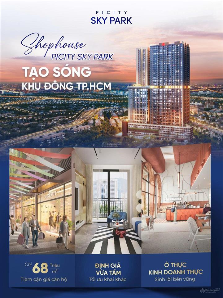 Bán shophouse picity sky park, hàng trực tiếp từ cdt, chiết khấu 15%.  0902 471 ***