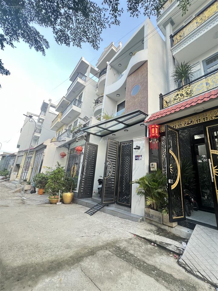 Siêu phẩm tây lân  mặt tiền 8m xe hơi  4m x 19m  4 tầng đẹp lung linh  khu dân trí