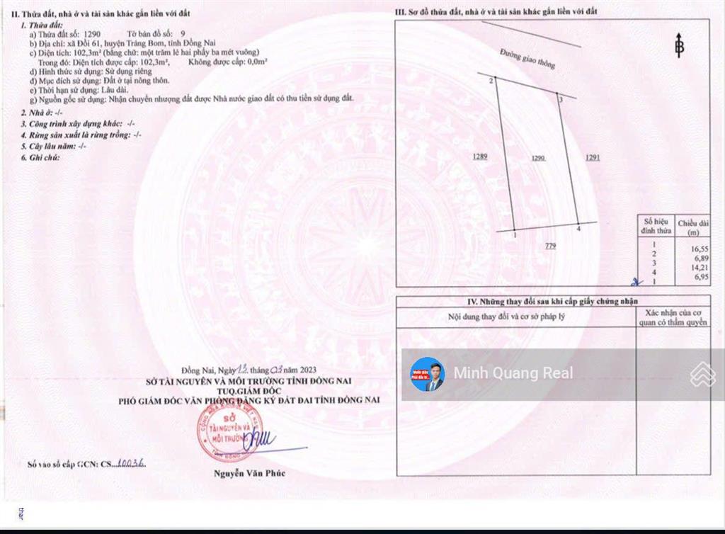 Bán đất xã đồi 61, 102m2, sát đt 777, trục đường kd buôn bán rộng 8m, chỉ 1tỷ050