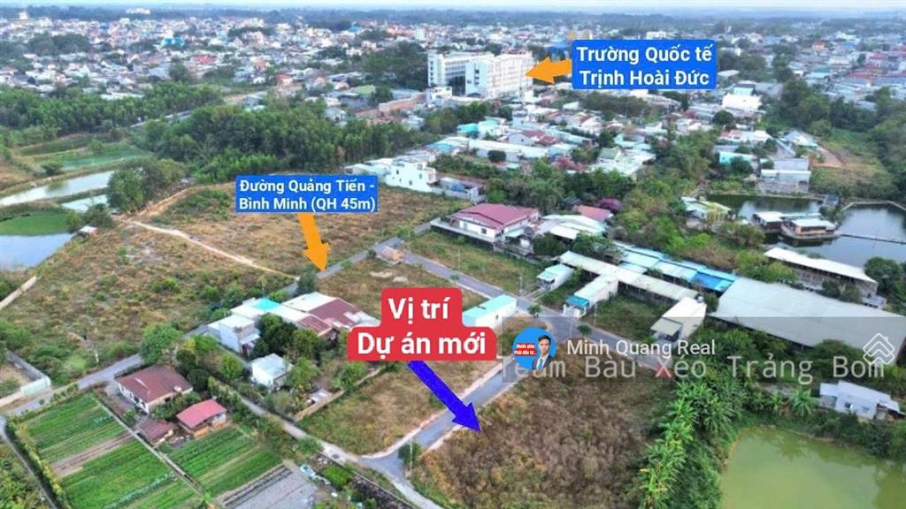 Bán đất thổ cư 145m2, ngay ql1a và trường quốc tế trịnh hoài đức, chỉ 8tr/m2 hỗ trợ vay