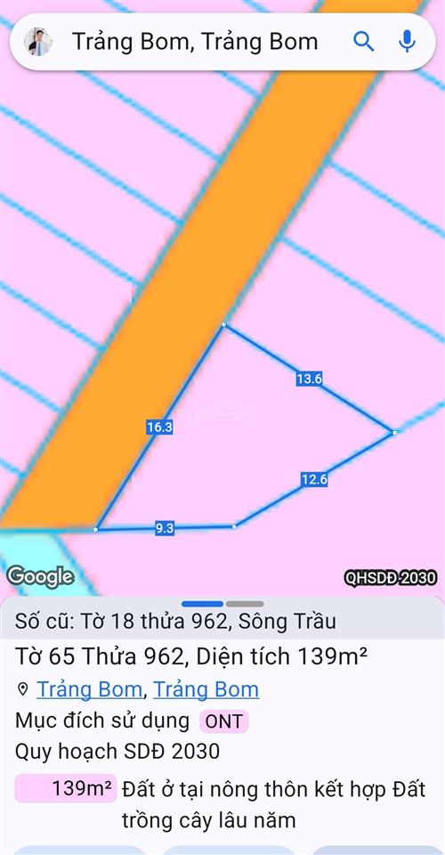 Đất đẹp đầu tư, 139m2 thổ cư, ngay nguyễn hoàng và vành đai 4, chỉ 820 triệu