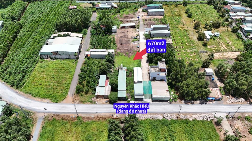 672m2 đất 1/nguyễn khắc hiếu, p. tam phước, ngay đường phùng hưng và lục quân, nhỉnh 6tr/m2
