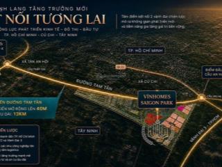 Mở bán đợt 1 quỹ căn liền kề, biệt thự giá tốt tại vinhomes saigon park, xã xuân thới sơn, hóc môn