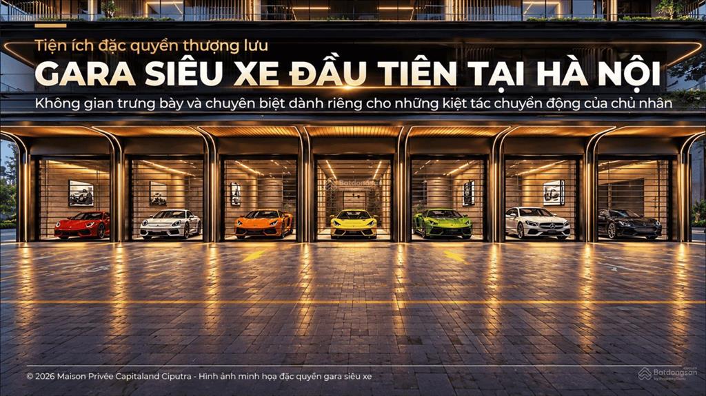 Đợt 1 cđt mở bán quỹ căn penthouse dự án maison privee capital land phường phú thượng, hà nội