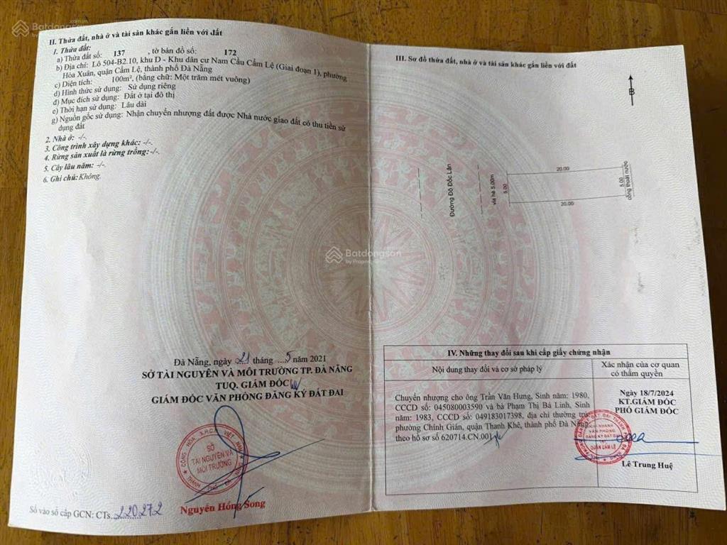 Cần bán đường 10,5m đô đốc lân