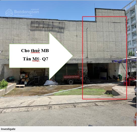 Cho thuê mặt bằng q7 2/3 tân mỹ, giá rẻ