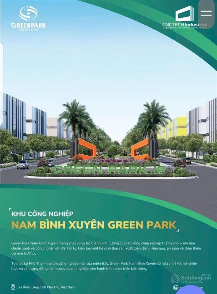 Đất sản xuất từ 5000m2 khu công nghiệp bình xuyên giá khoảng 4 tr/m2