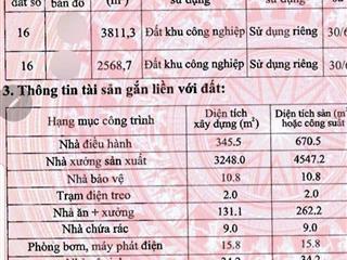 Bán ( hoặc thuê) nhà xưởng 6500m bình xuyên
