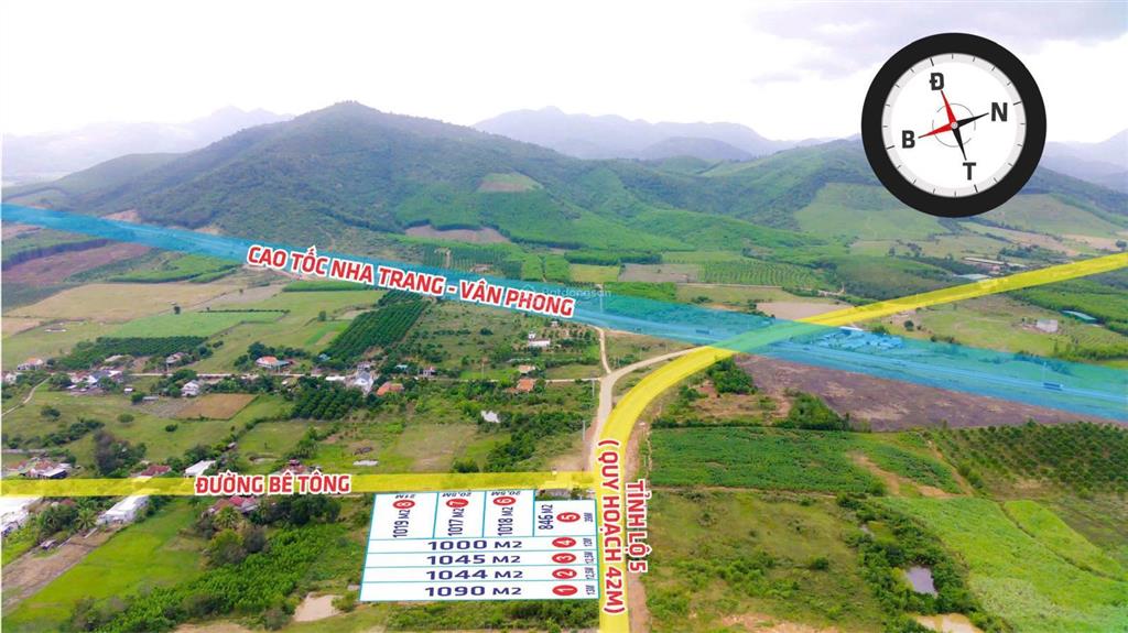 Sản phẩm duy nhất  cơ hội đầu tư sinh lời cực hiếm  độc tôn ở mặt tiền đường tỉnh lộ 5 ninh hoà 1