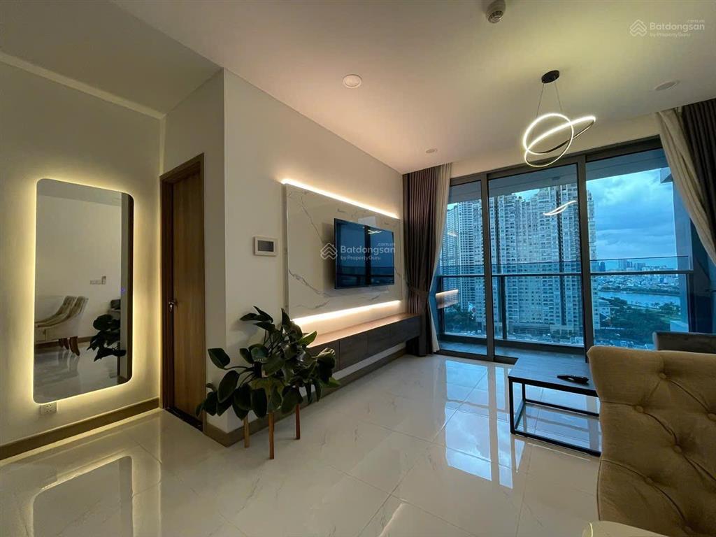 Cho thuê cc sunwah pearl, 48 triệu, 105m2, 2+1 pn 2vs, đẹp xuất sắc, ở bình thạnh view sông lầu cao