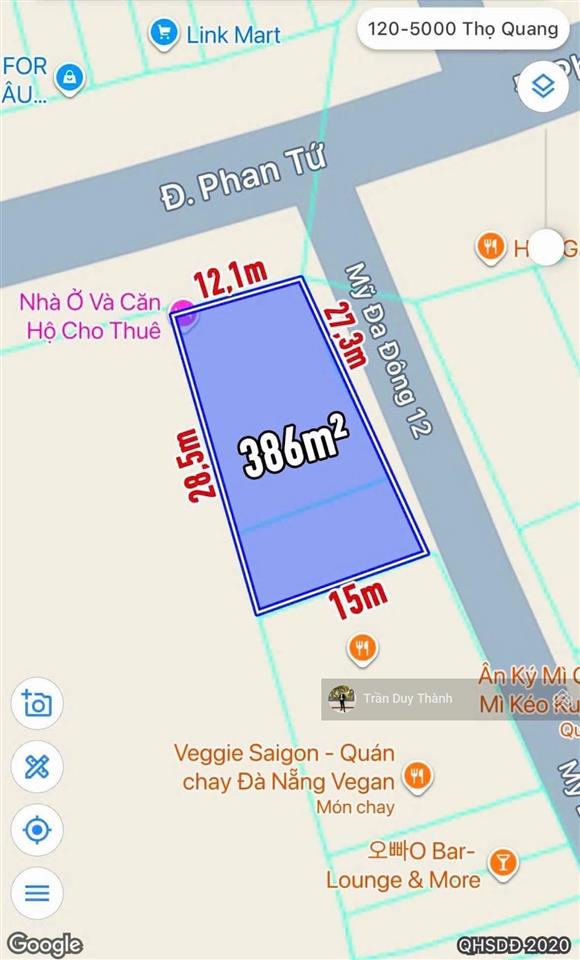 Siêu phẩm đất góc 2 mặt tiền phan tứ & mỹ đa đông 12 sát biển mỹ khê xây dựng 17 tầng
