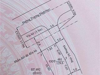Bán lô góc mặt tiền đường trương định  gần trường cao đẳng nghề tp hcm
