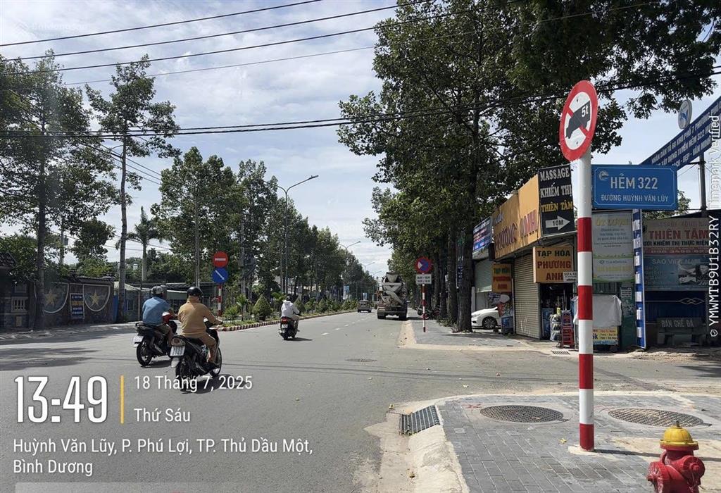 Đất phú lợi  diện tích  5 x 22  đường nhựa 6m thông mặt tiền hẻm 322 huỳnh văn luỹ
