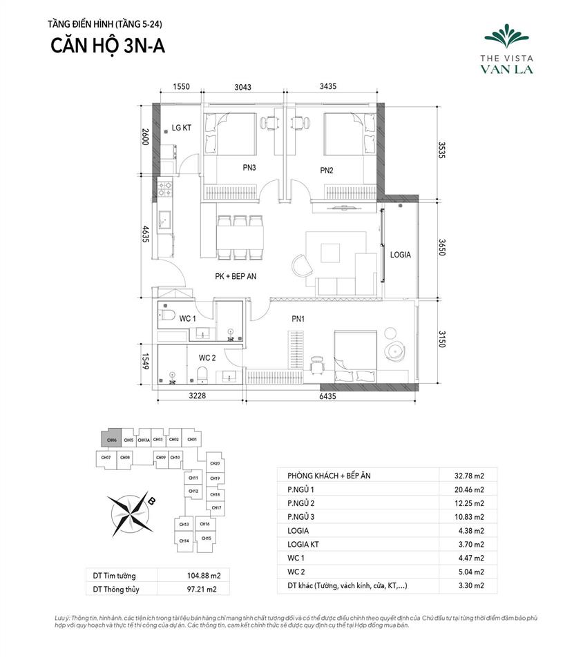 Căn góc 3pn 2vs dt 97m2 giá tts chỉ 8 tỷ. nhận nhà full nội thất cao cấp, tiện ích đầy đủ, view tp