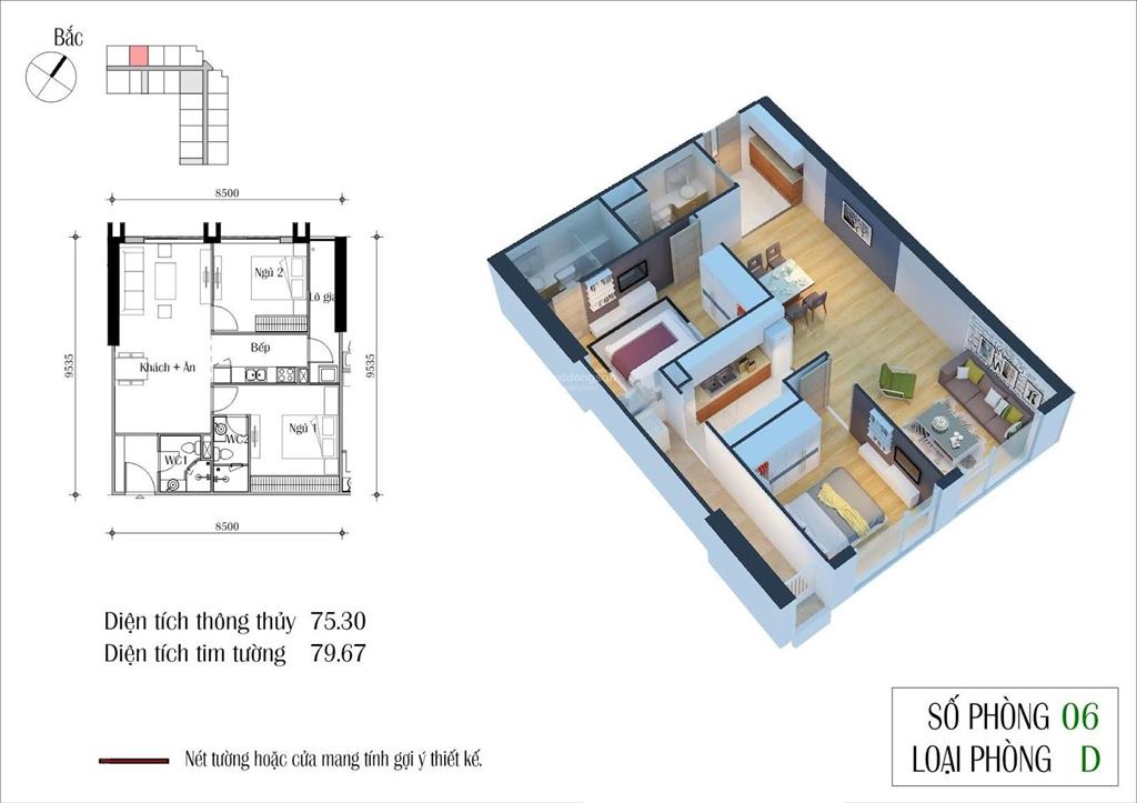Hàng hiếm căn 2pn dt 75m2 hướng đông nam view nội khu. tầng trung full nội thất, sổ đỏ sang tên.