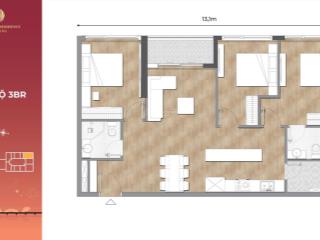 Bán nhanh căn góc 3pn  view sông hàn  tầng trung 1x