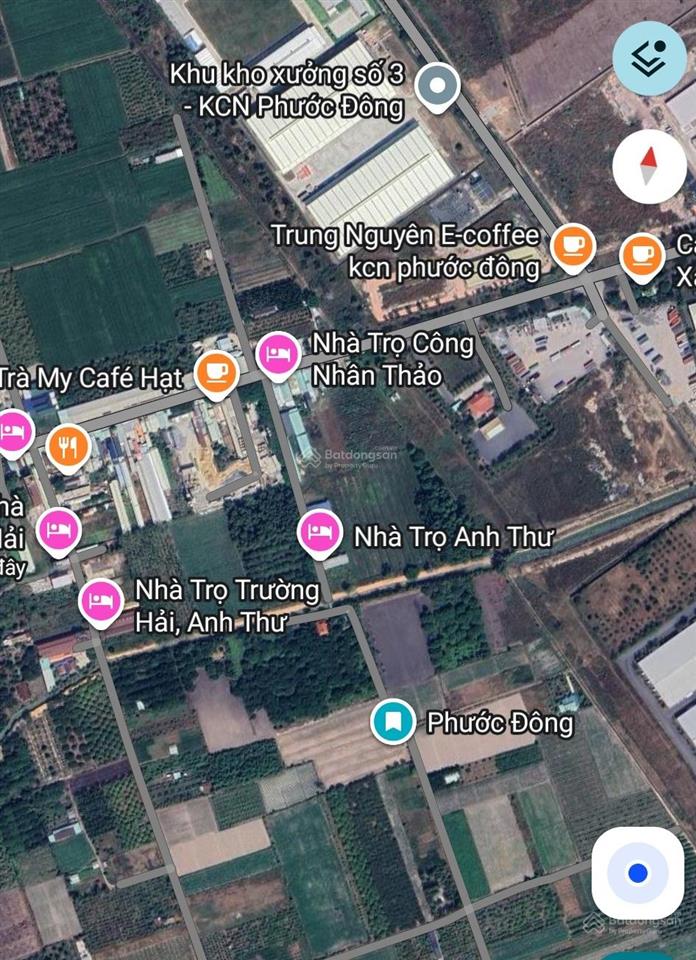 Bán đất hết thổ cư 282m2, 1,2 tỷ đường nông trường ngay kcn phước đông, tây ninh. tiện xây nhà trọ.