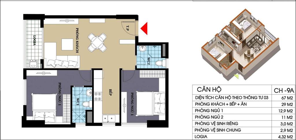 Tôi đang cần bán nhanh căn góc số 09 chung cư @home 987 tam trinh