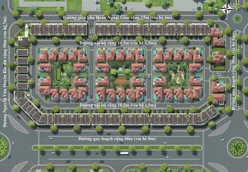 Cần bán gấp căn liền kề embassy garden 144m2 mặt đường hoàng minh thảo