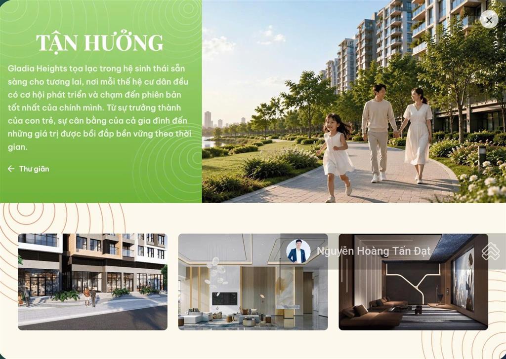 Căn hộ hạng sang gladia heights kế cận thủ thiêm. ký hđmb 10%, htls 0% trong 24 tháng