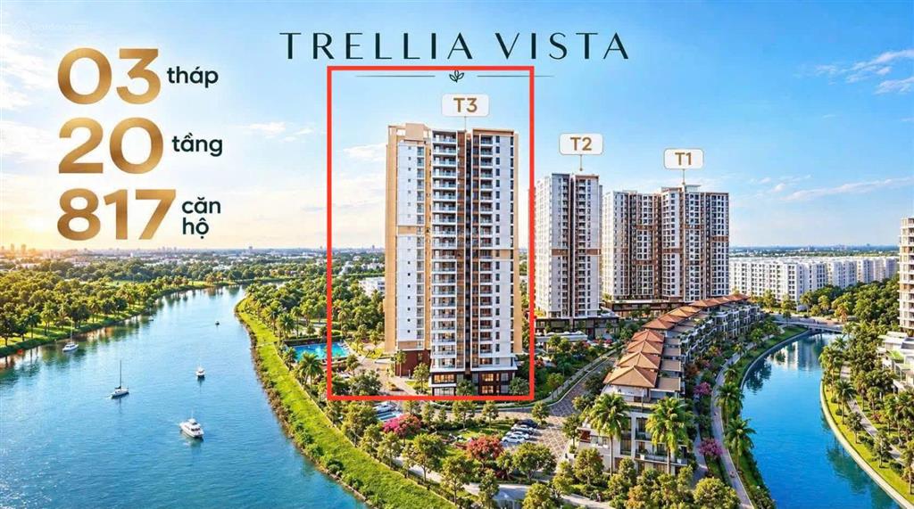 Căn hộ 2pn trellia vista 59m2 mizuki park nam long, giá 4,1 tỷ