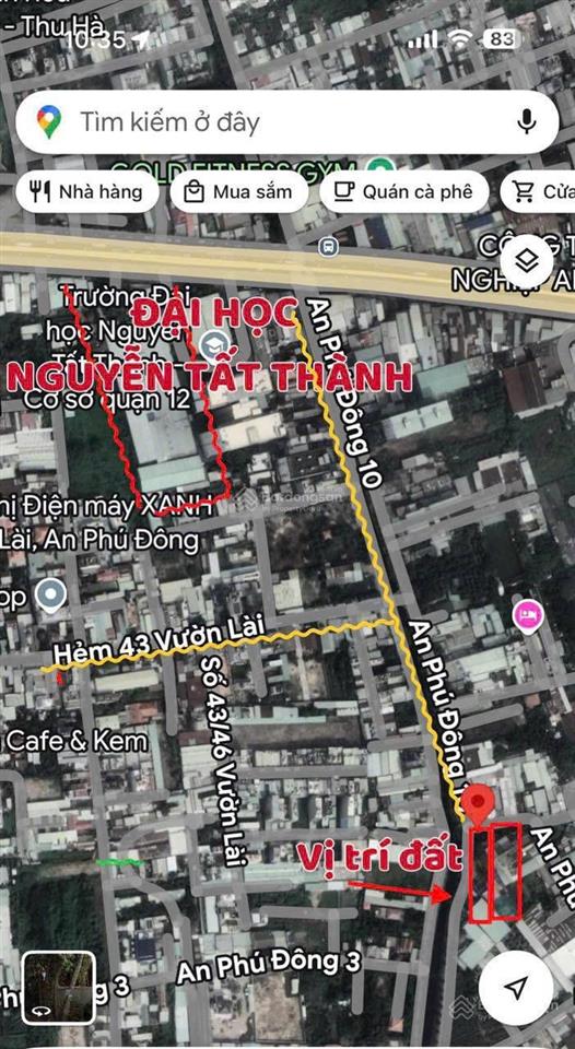 Bán gấp lô đất mặt tiền an phú đông 10, 5,4 tỷ, 57m2 cực đẹp