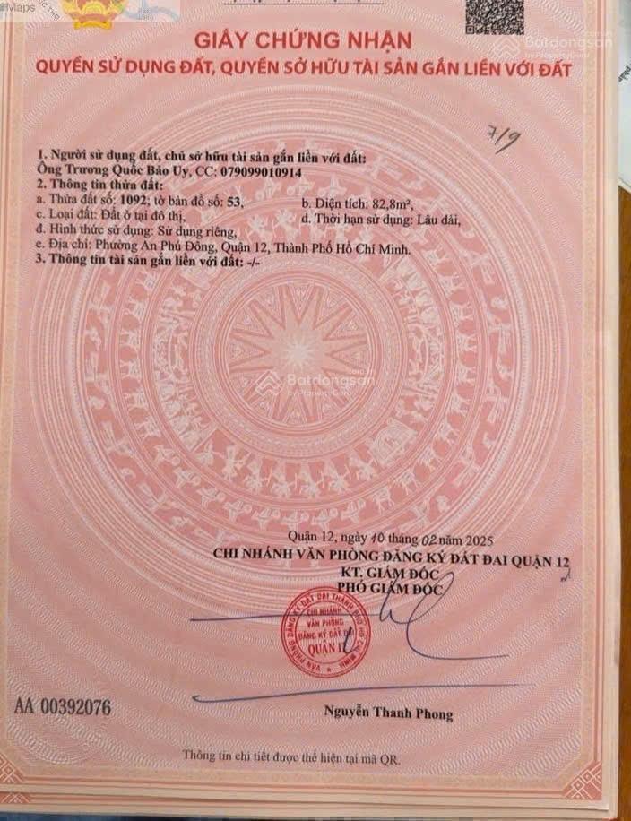Bán lô đất đẹp hẻm 140/27 vườn lài. hẻm thông cách sông vàm thuật chỉ 100m