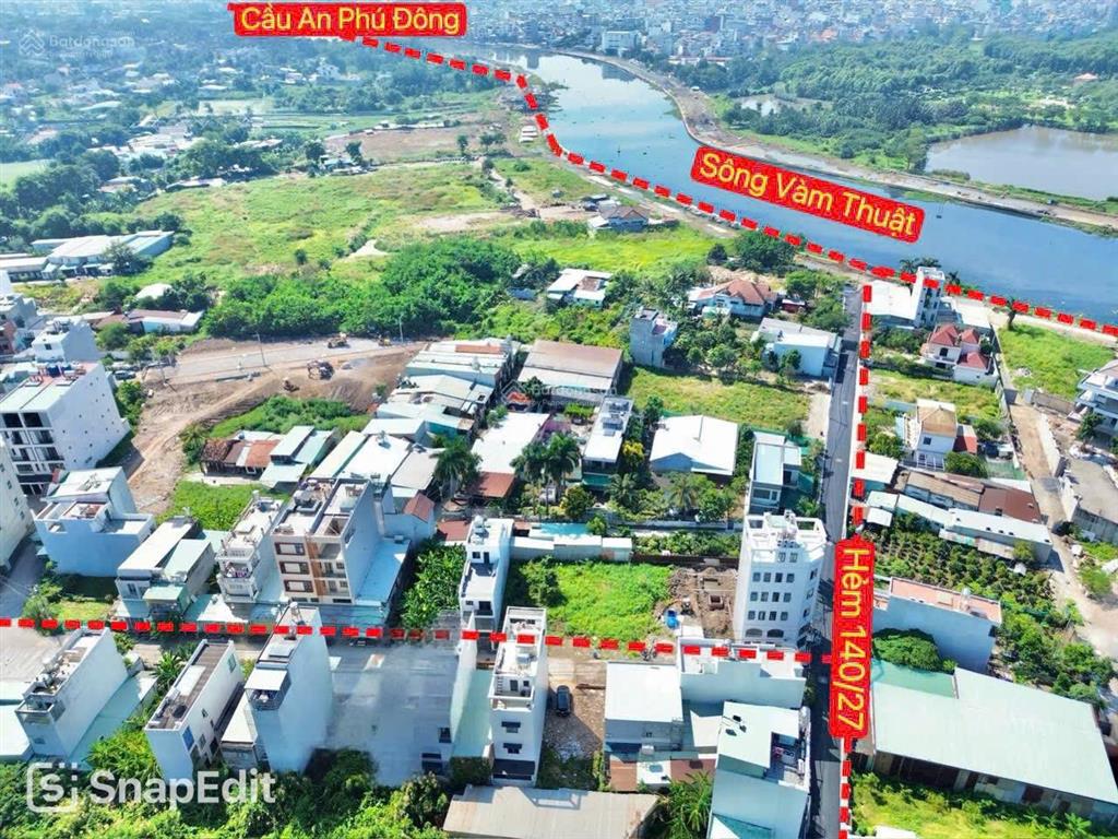 Bán lô đất đẹp hẻm 140/27 vườn lài. hẻm thông cách sông vàm thuật chỉ 100m
