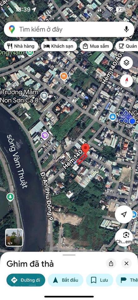 Bán lô đất đẹp hẻm 140/27 vườn lài. hẻm thông cách sông vàm thuật chỉ 100m