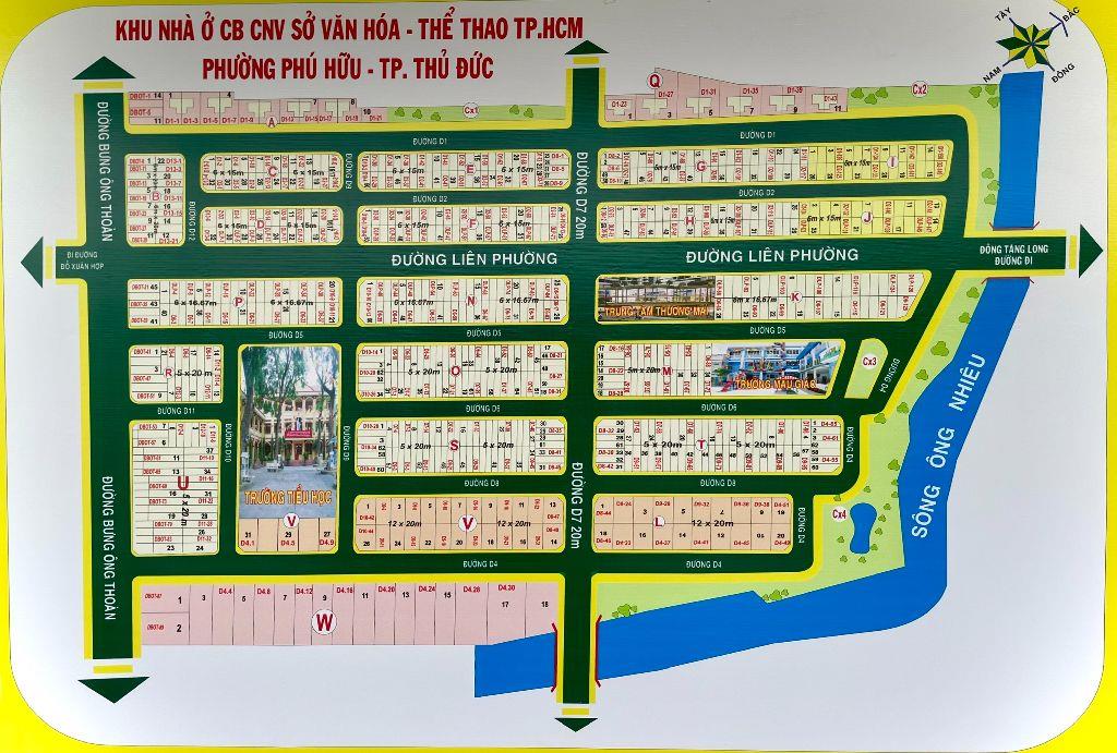 HỦ CẦN TIỀN BÁN GẤP NỀN 100M2 TRỤC THÔNG D5 - KDC SỞ VĂN HÓA THÔNG TIN Q9 - GIÁ CHỈ 72 TR/M2