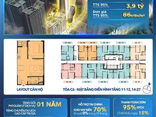 Căn hộ 1pn c62609 tầng 26 capital square đà nẵng trực diện sông hàn giá 3,9 tỷ  sở hữu lâu dài