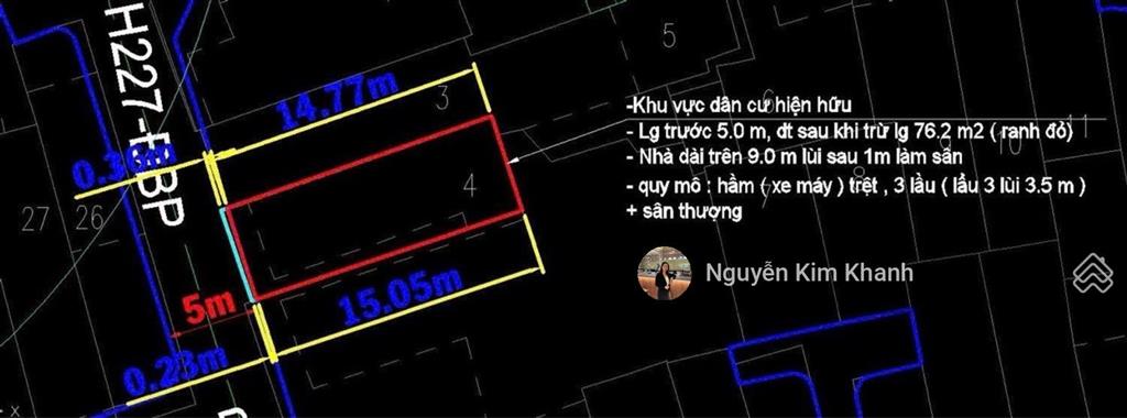 Hxh 6m điện biên phủ  ngay vòng xoay đa kao q1  80m2 ngang 5,2m  gpxd 6tkhai thác chdv 100tr/th