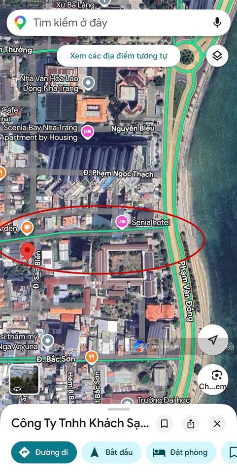 Bán đất mặt tiền rộng 14m  đường sao biển  phường bắc nha trang, cách biển chỉ 100 m