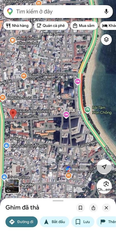 Bán nhà mặt tiền đường hòn chồng bắc nha trang  đi bộ tắm biển