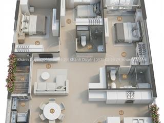 Căn hộ 3pn trellia cove view sông, ưu đãi tháng 7 chỉ 6.77 tỷ