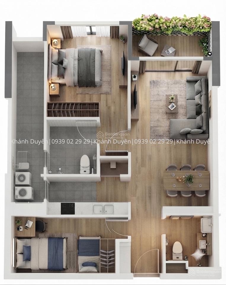 Căn hộ trellia cove dt 77m2 mua giá gốc cđt