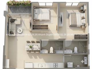 Trellia cove cđt  căn góc 2pn 73m2 giá tốt