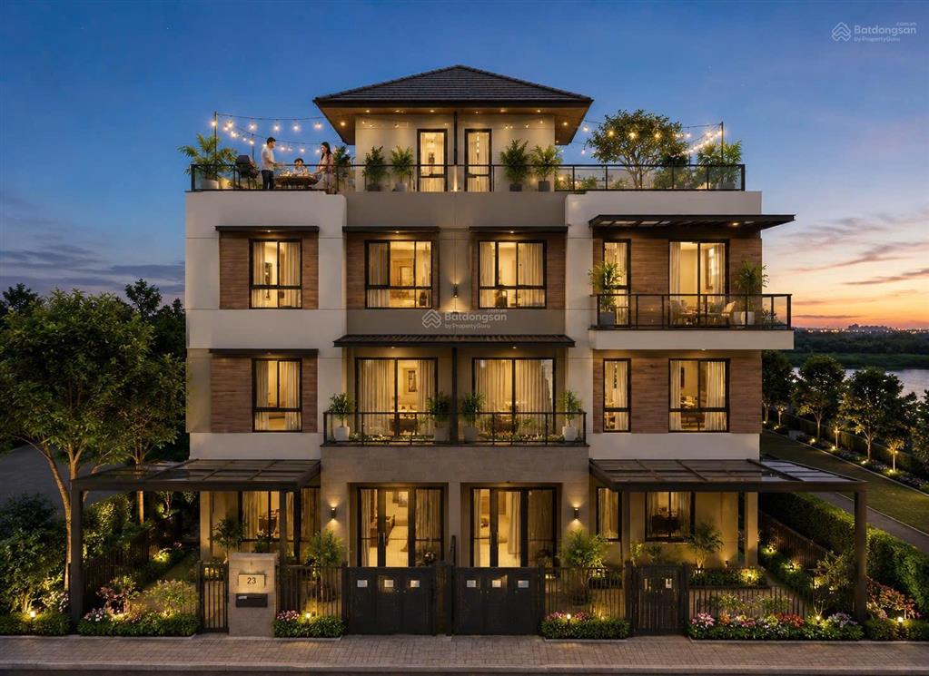 Nhà phố kênh đào trellia cove  mizuki park 4 tầng
