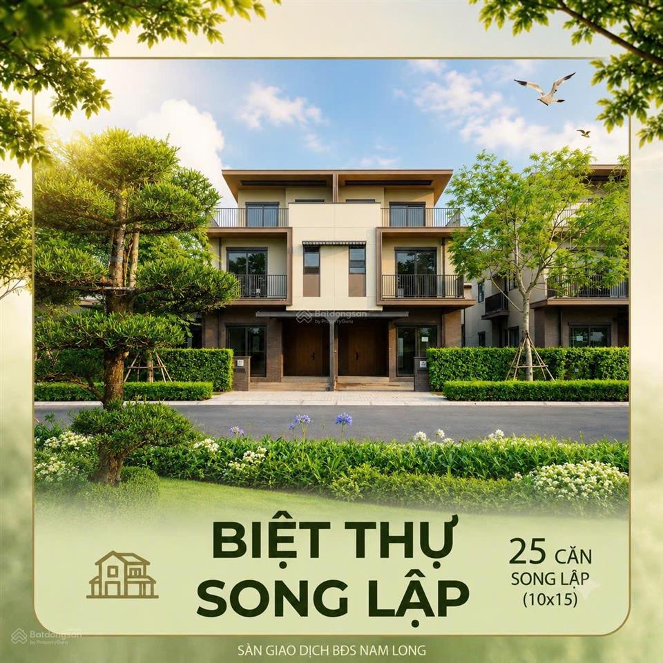 Biệt thự song lập mẫu mới 3 tầng nagomi waterpoint mua từ cđt