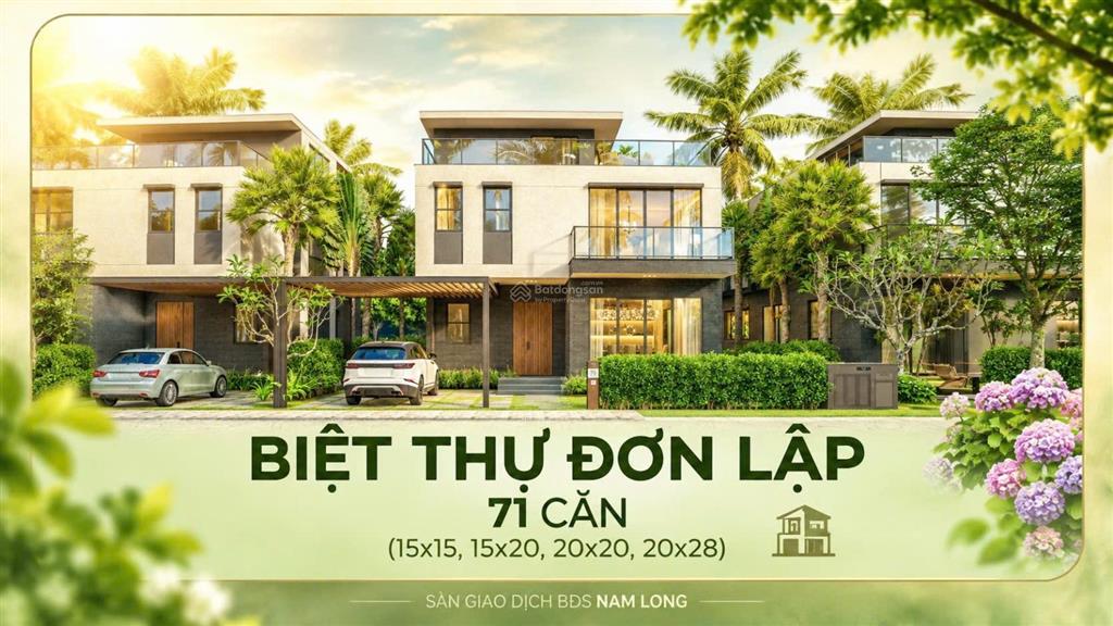 Mua biệt thự đơn lập nagomi waterpoint thiết kế mới 3 tầng